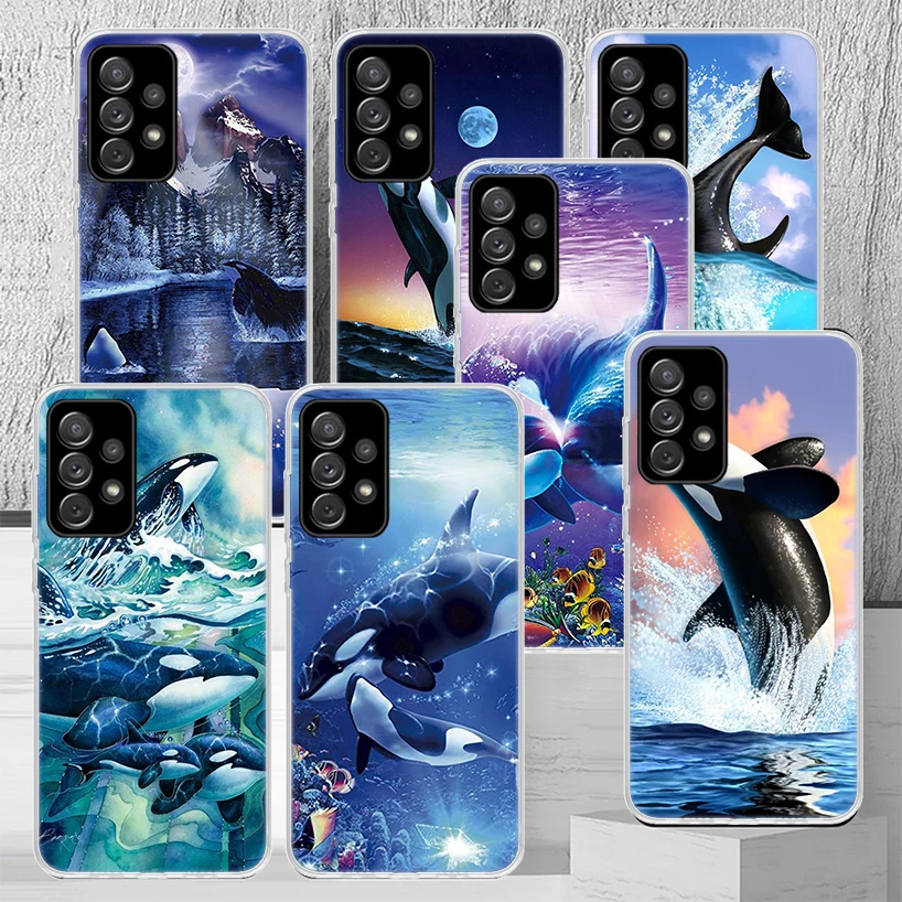 Sea Orcinus Orca Phone Case Fundas For Samsung Galaxy A51 A50S A71 A70 A41 A40 A31 A30S A21S A20E A11 A10S A01 A6 A7 A8 A9 Plus