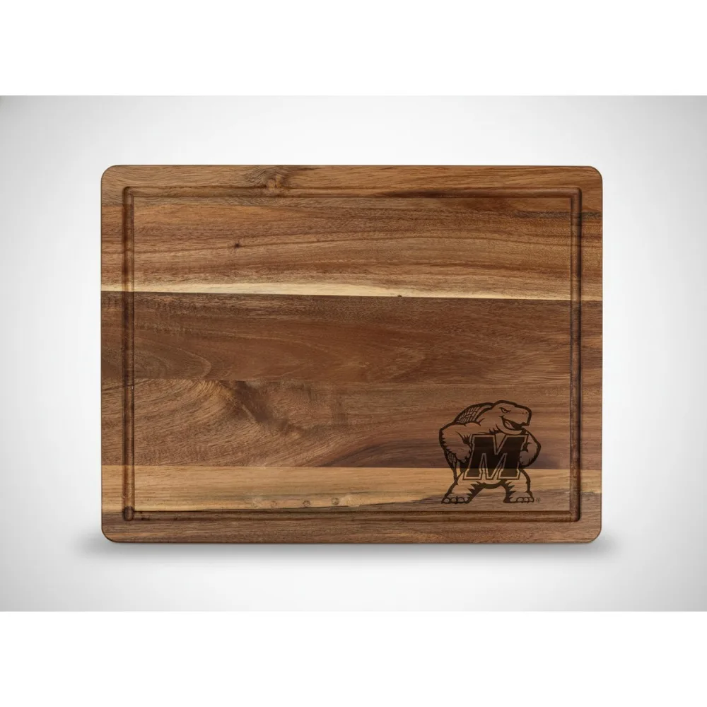 

NCAA Licensed Acacia Wood Cutting Board - Durable Serving Platter for Game Day & Kitchen Use