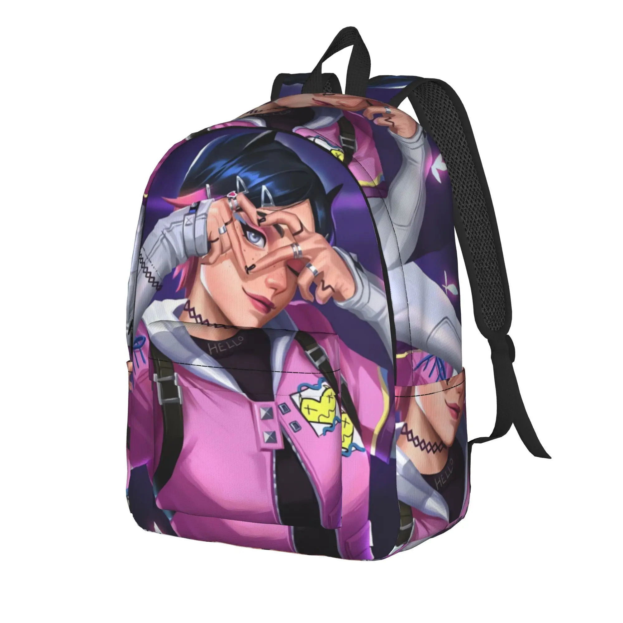 Clove Backpack V-Valorant Outdoor Style Backpacks Male High Quality Print High School Bags Kawaii Rucksack