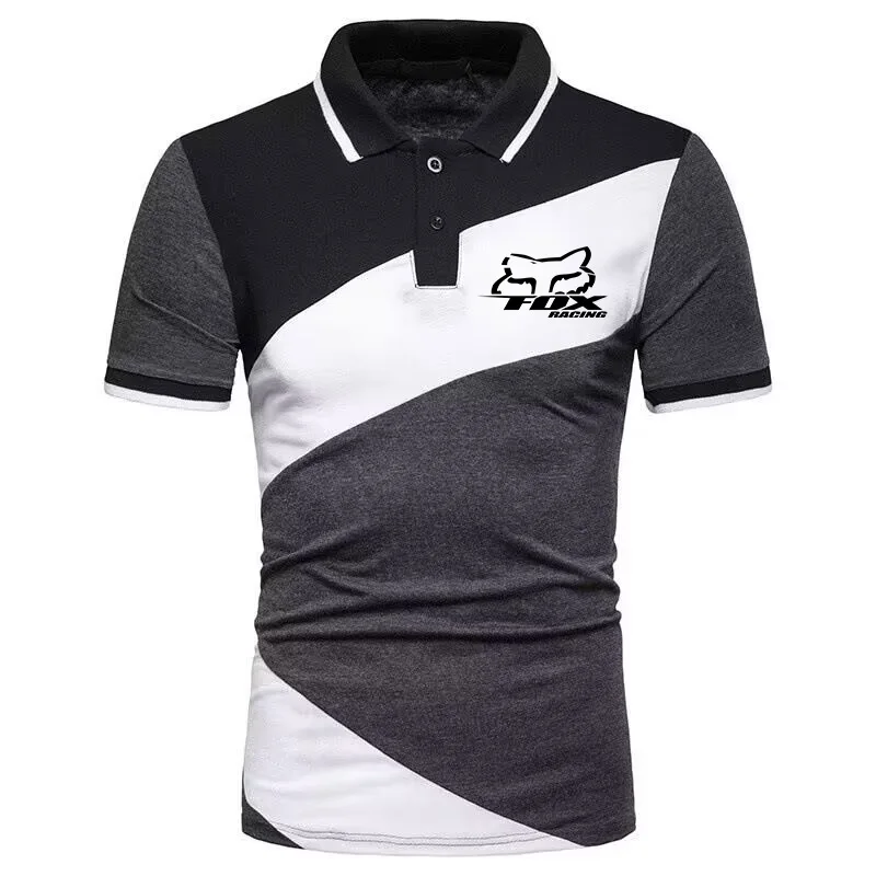 Leisure Daily Office Men's Polo Shirt Soft Comfortable Clothing Simple Printing Advanced 3D Color blocked Tops Hot Selling Tees