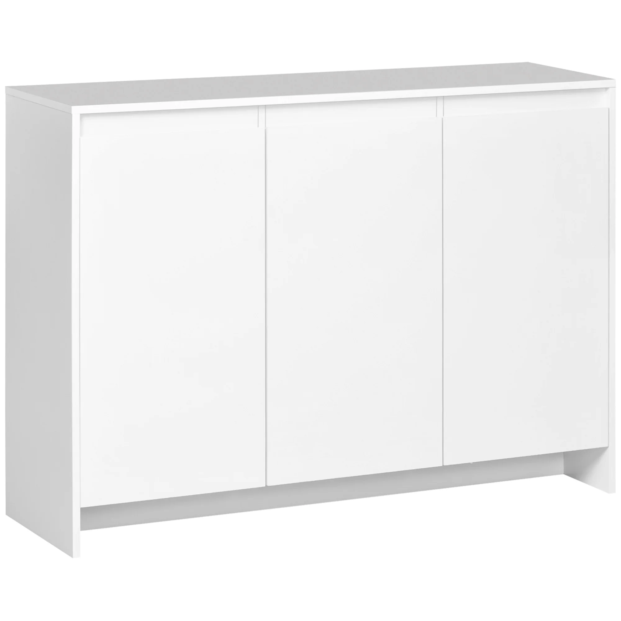 HOMCOM modern kitchen sideboard with 3 doors 120x35x85 cm White