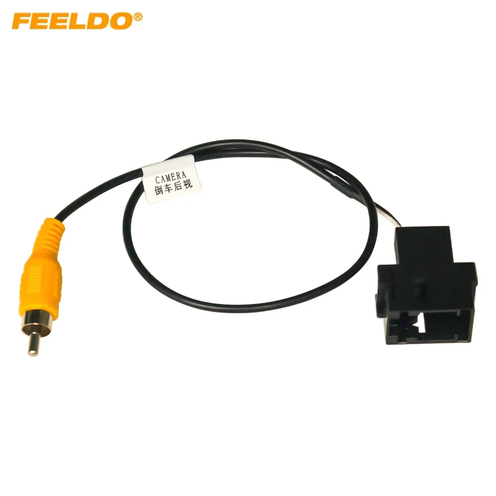 

FEELDO Car Rear Reverse Camera Retention Cable Adapter For Ford Head Unit With 12pin Reverse Camera Interface