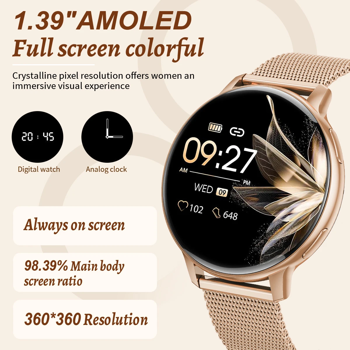 LIGE 스마트 시계 블루투스 통화 시계 여성 맞춤형 다이얼 시계 남성 스포츠 피트니스 트래커 심박수 Smartwatch For Android iOS