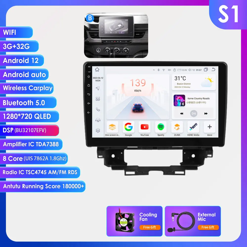 360Camera 2din Android13 Auto Multimedia Gps Speler Voor Renault Kangoo 2019-2025 Carplay Intelligent Scherm 2din Autoradio