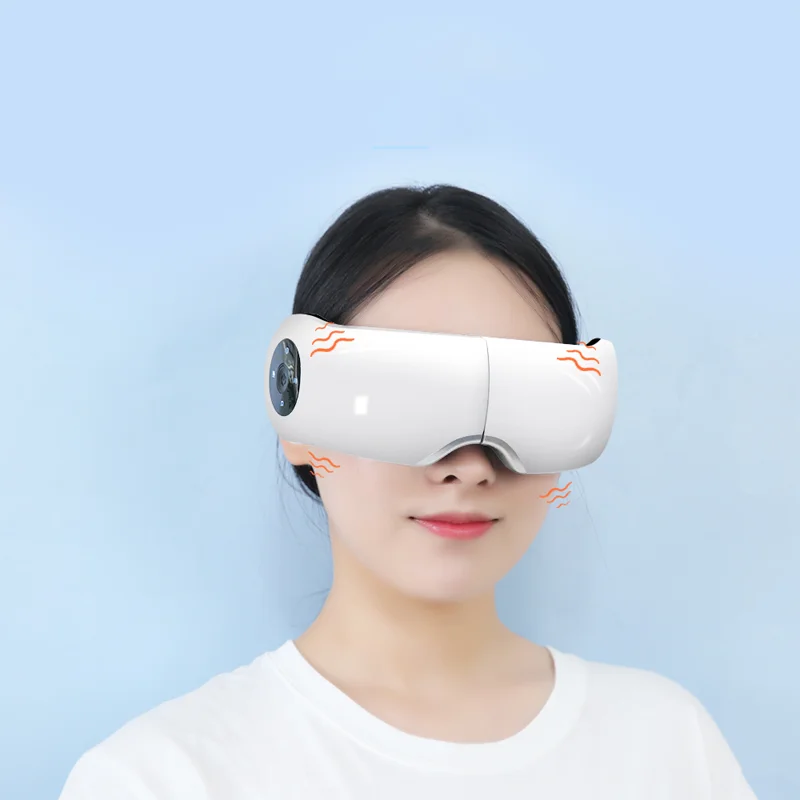 

Factory Supply Beauty Eye Massage Machine Heat Compress Vibrating Air Pressure 4 Modes Electric Eye Massager