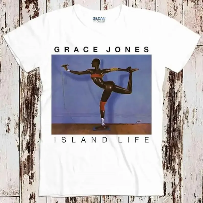 Grace Jones Tee Top Vintage Unisex Ladies T shirt LGBT Top Tee 8312