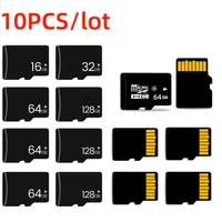 10 Uds tarjeta TF Class10 128GBCLOGO personalizado 256GB cartao de 32GB 64GB 16G tarjeta SD 8G 4GB 2GB tarjeta de memoria Flash para dispositivos digitales