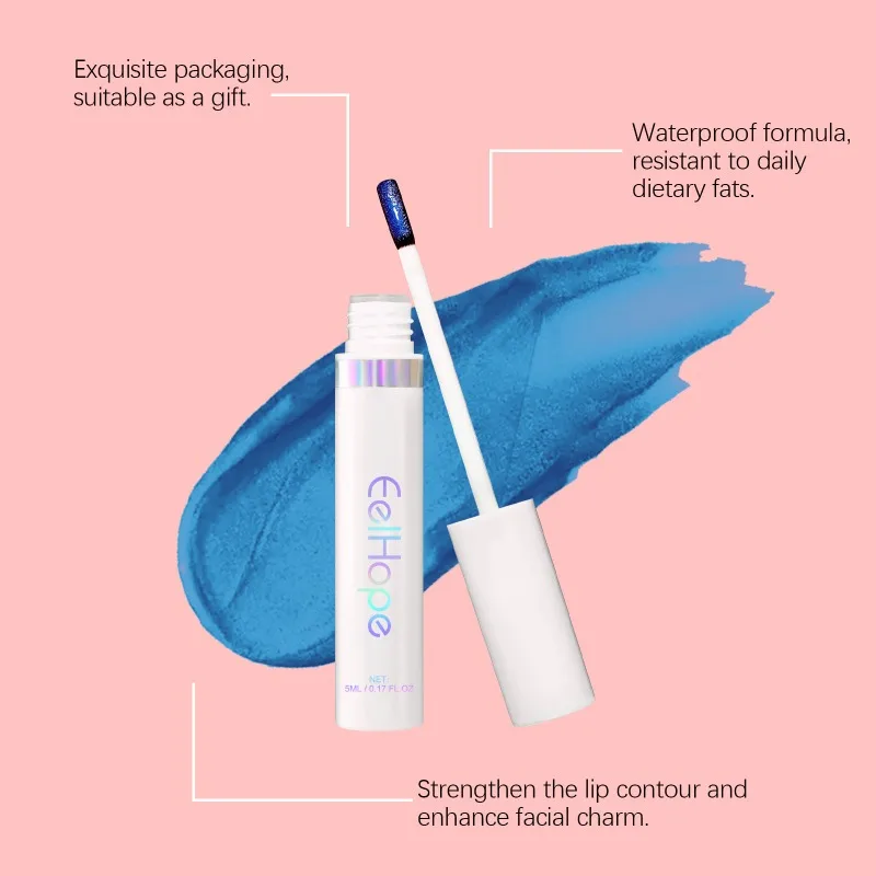 

EOEKKY Tear Mouth Red Lip Glaze Lip Moisturizing Long-lasting Non-stick Cup Portable Care Glaze