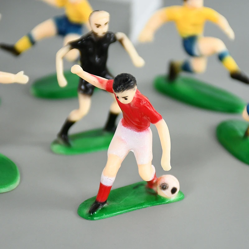 Fußball Geburtstag Kuchen Topper Fußballplatz Spieler Puppe Cupcake Topper Für Kinder Geburtstag Sport Party Kuchen Dekor DIY Backen Werkzeug – Detail 5