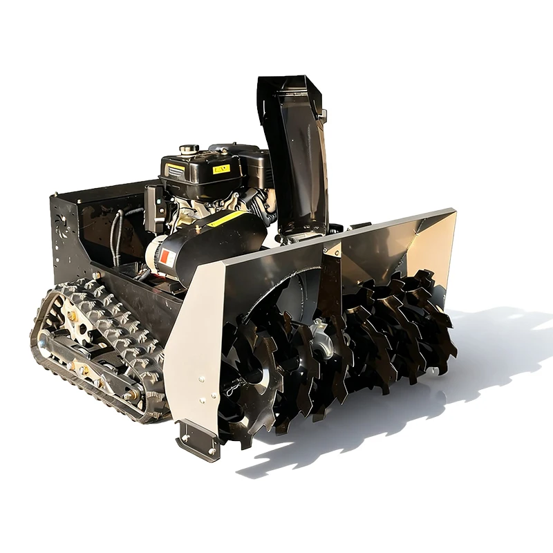 Aftermarket spare parts 1000MM Remote Crawler Snow Blower Commercial Deep Snow Clearing Equipment, in stock fast shipping constr