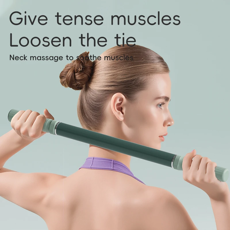 1pc Handheld Massage Stick Muscle Roller Deep Tissue Foam Roller Myofascial Release Tool for Legs Neck Calf Body Massager