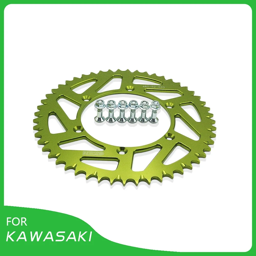 

For KAWASAKI SUZUKI 52T-520 Motorcycle Rear Chian Sprocket Brake Disc Chainwheel Drive Plate KX125 KX250 KX500 KX450F KLX RMZ250