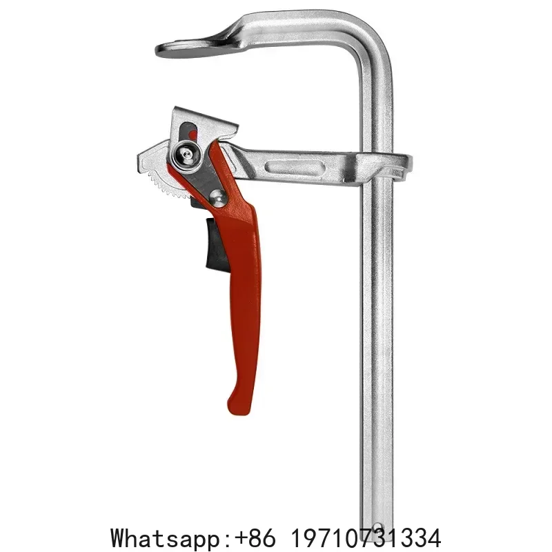 300*80mm Ratchet Fast F Clamp Heavy Duty All-Steel Forged F Clamp Woodworking Clamp Fixed Machine Tool Fixture Hand Tool