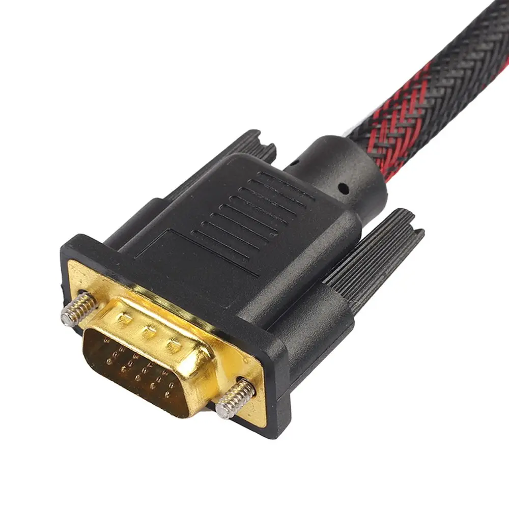 1.5m DVI Male to VGA Male Cable DVI-I 24+5 Wire Bi-Directional Cord DVI-I to VGA Video Line for HDTV DVD Laptop Monitor