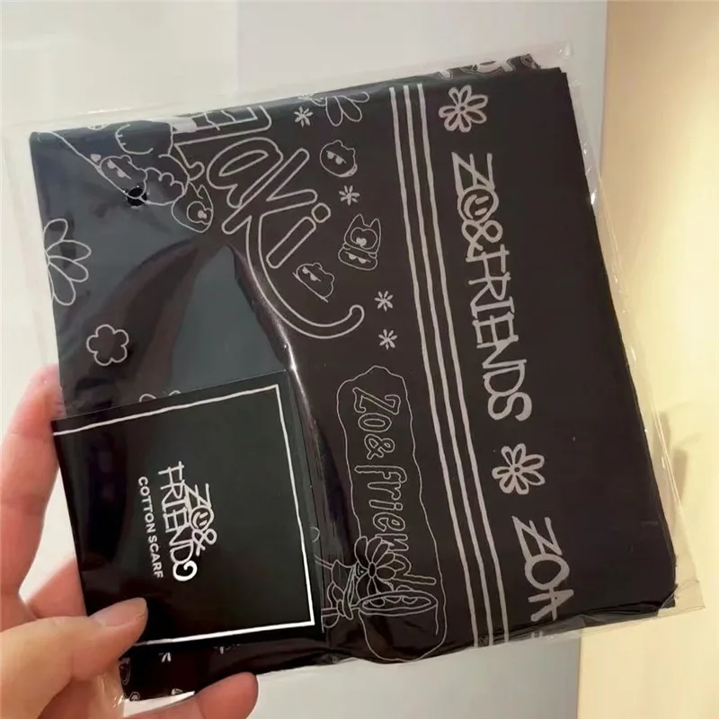 

New Kpop Korean GD Black Cotton Scarf Jewelry Display Fans Gifts Collection 65*65CM