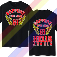 Summer new Hell Angel fashionable soft T-shirt men's high-quality T-shirt oversized T-shirt cotton short sleeved street top
