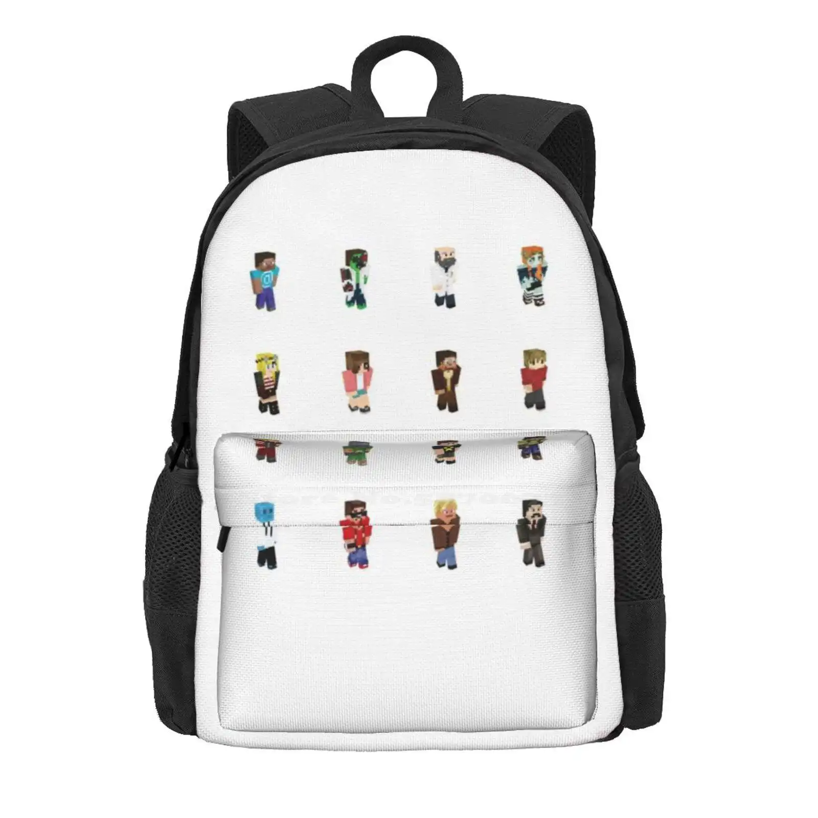 Hermits Of Hermitcraft! Hot Sale Schoolbag Backpack Fashion Bags Hermitcraft Grian Mumbojumbo Iskall85 Gaming Blocks Top Video