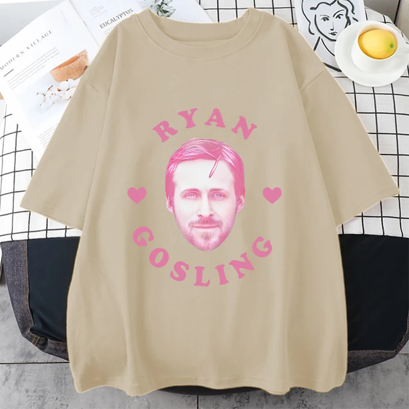 I Love Ryan Gosling Meme Graphic clothes Men\'s classic Fashion High Quality T-shirt Unisex Cotton Oversized TShirts Streetwear