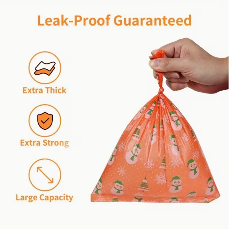 15PCS/ROLL Thickened dog poop bag leak-proof pet waste bag suitable for cats and dogs, from small to large-sized dogs' poop bags