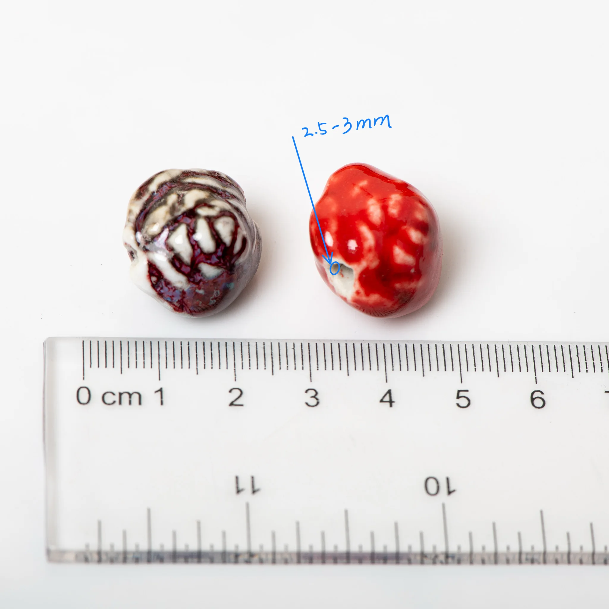 Ceramic Rose Beads for DIY Crafts Multi Color Flower Beads for Jewelry Making and Decoration