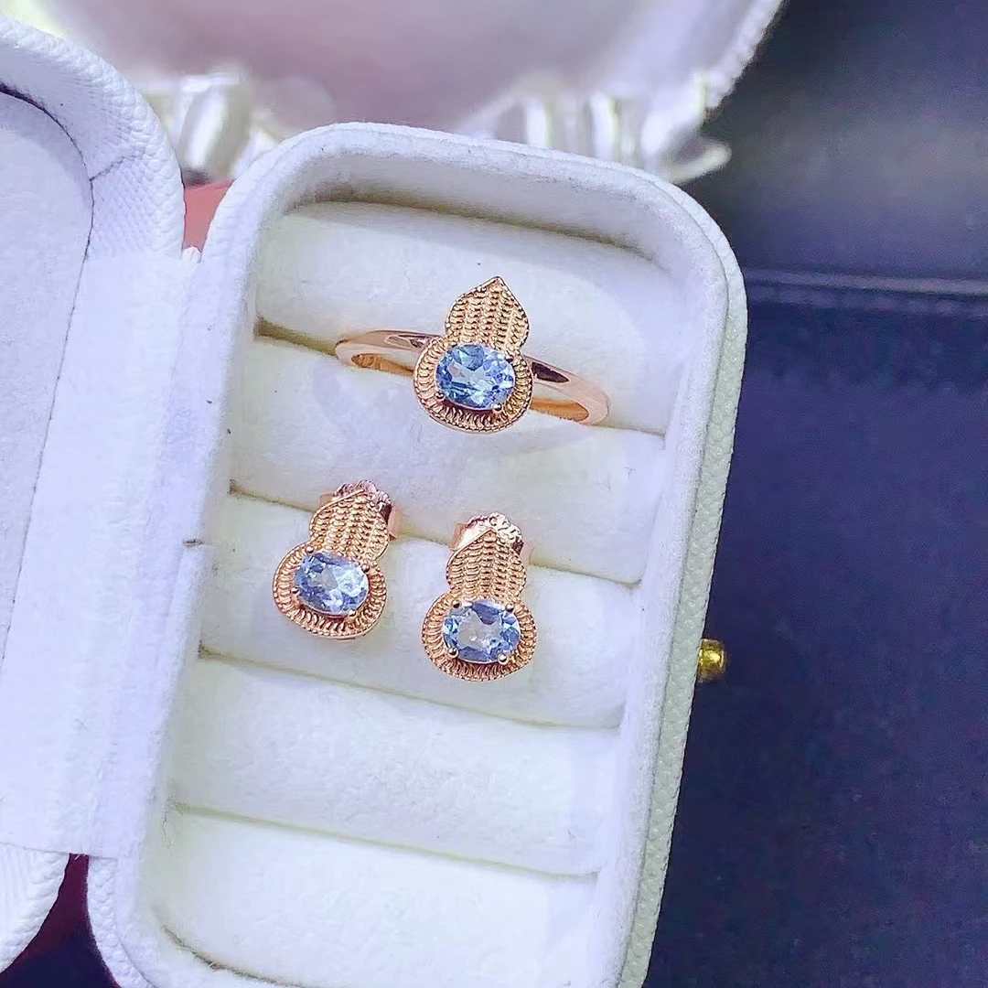 

KJJEAXCMY A pure Natural Topaz S925 silver exquisitely Set Full of luster Simple, elegant and high-end Bestseller Birthday