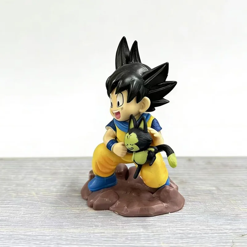 Anime Dragon Ball Z Figure Goku Figure Goku Embrace Pura 8.5cm PVC Anime Collectible Model Toys Gifts