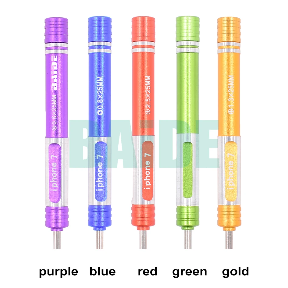 0.6Y 1.5Y 0.8 Pentalobe 1.2 1.5 2.0 Phillips Slotted T2 T3 T4 T5 T6 M2.5 Metal Handle S2 Screwdriver for iPhone