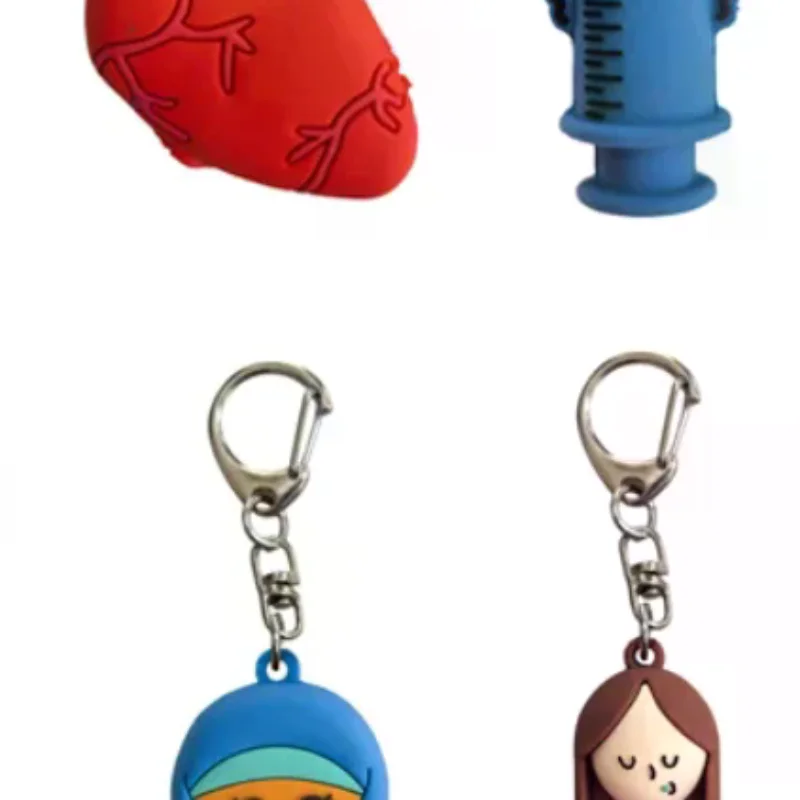 Syringe-Shaped Ampoule Bottle Opener Keychain Rubber Cutter Aid Medication Vial Breaker Tool For Home Nurses And Doctors