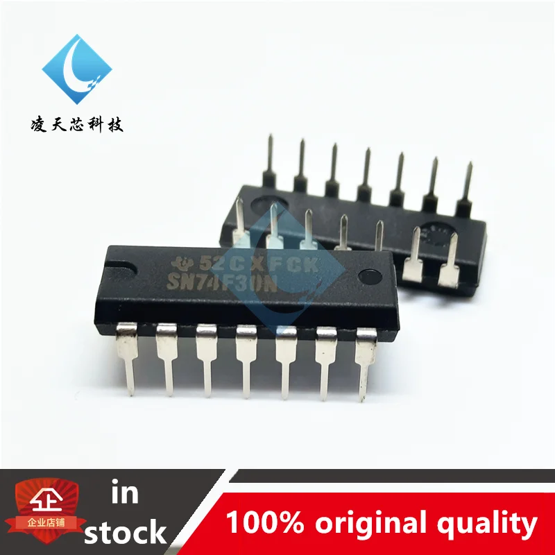 

5PCS SN74F30N 74F30 Ln-line DIP14 8 input Positive and Negative Gate Logic Chip IC