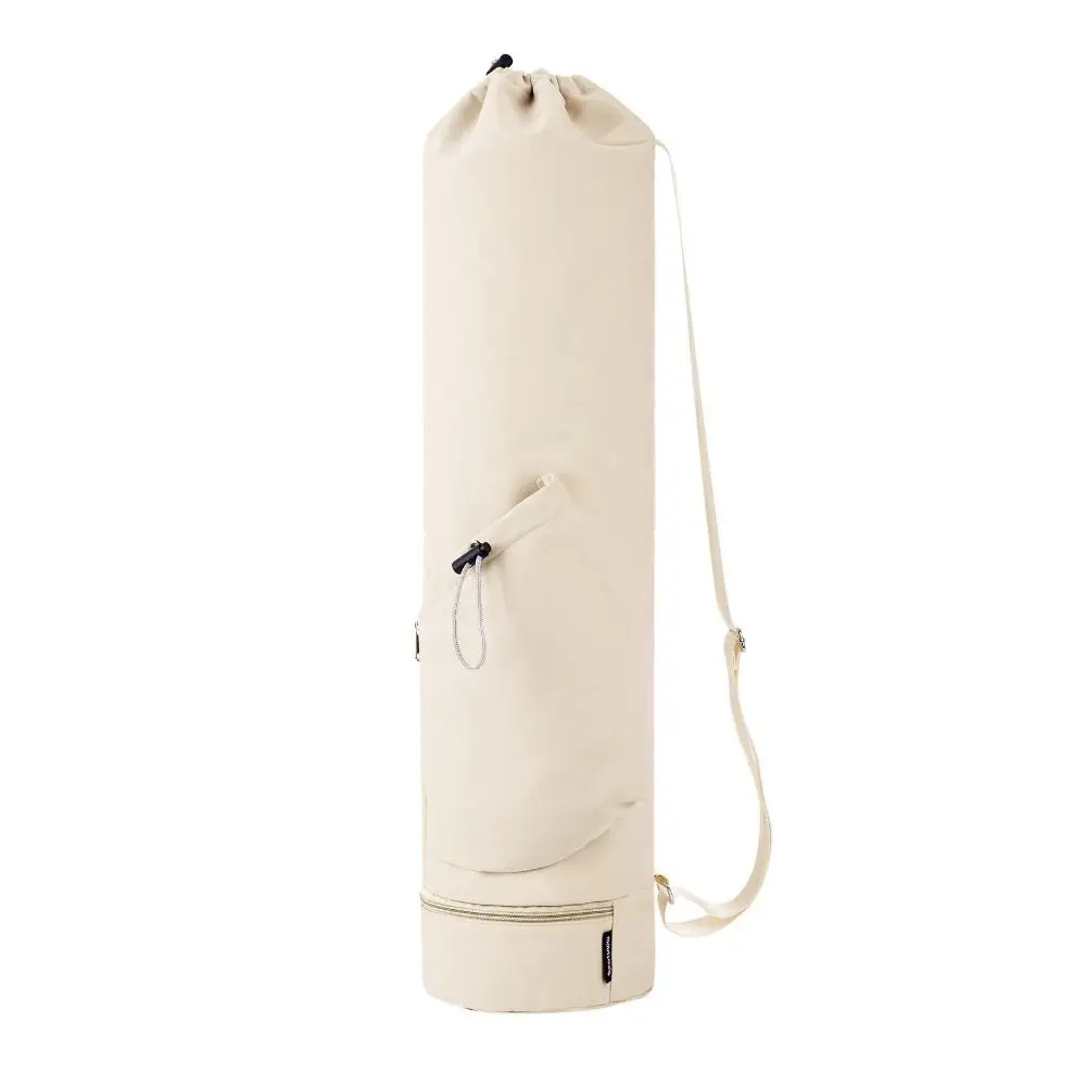 

Large Capacity Yoga Mat Bag Waterproof Drawstring Breathable Sports Bag Portable Black Exercise Storage Bag Fitness