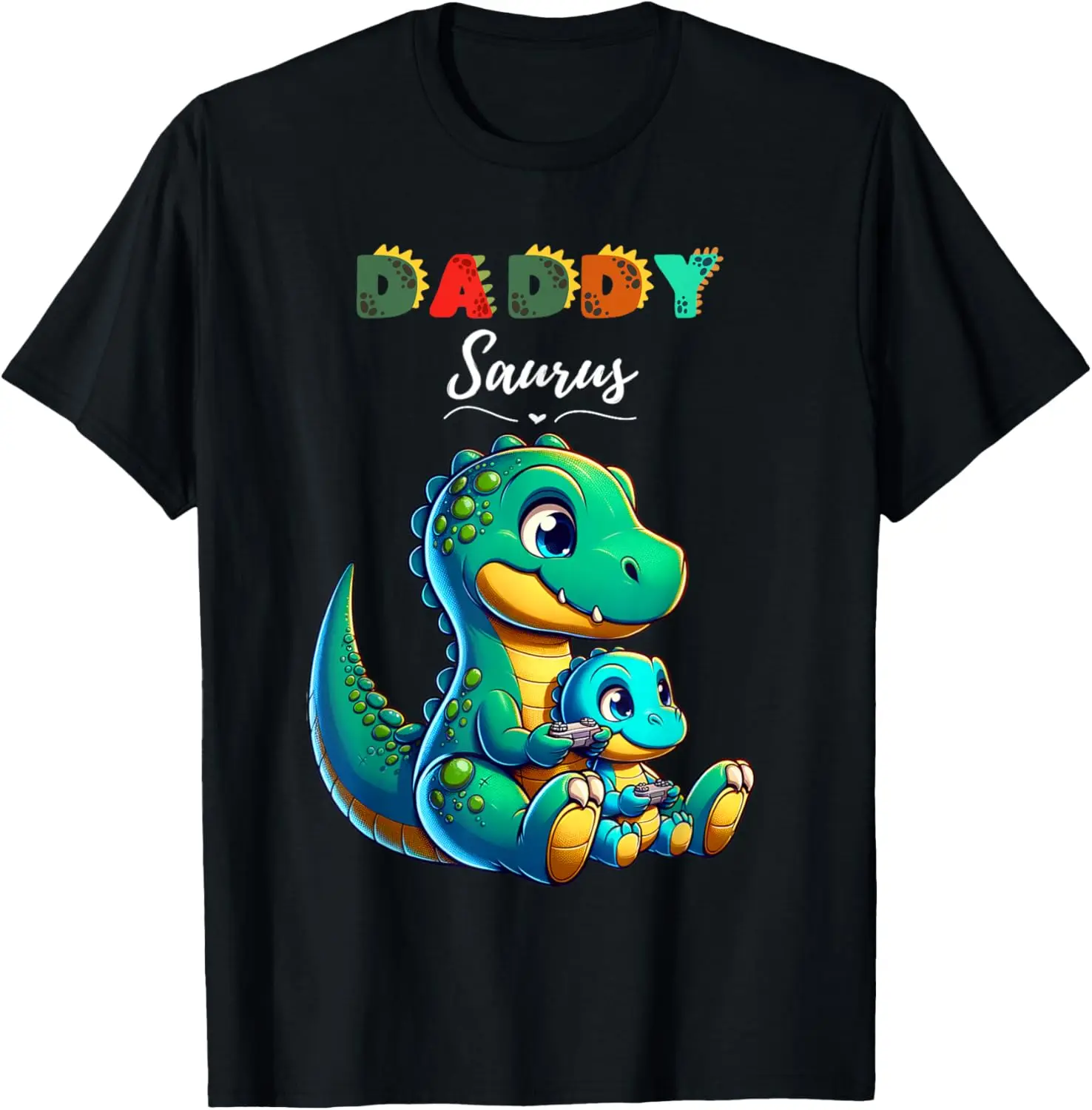 

Мужская одинаковая футболка с динозавром Daddy Saurus T Rex для семьи DaddySaurus