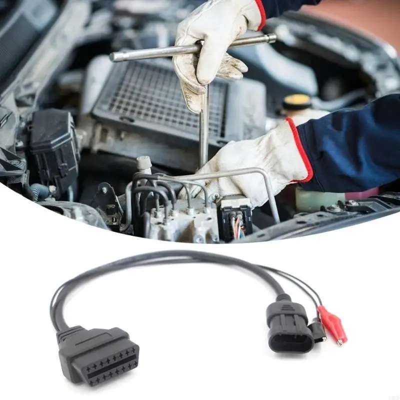 3 PIN -контакт до 16 PIN -CIN OBDII ABD2 Адаптер разъем Автокаптер для Lancia 83ce