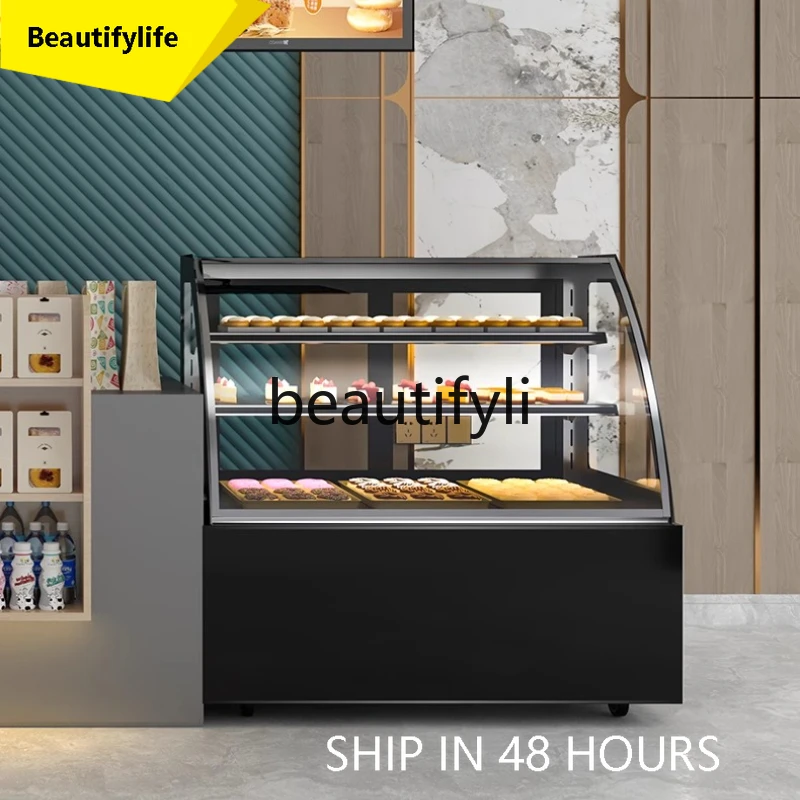 

L04 New Air-Cooled Cake Pastry Cabinet Commercial Dessert Refrigerated Display Store Fruit Bar Freshness Cabinet