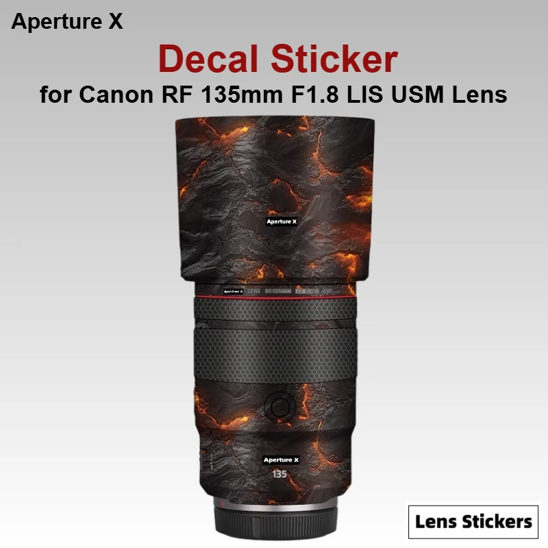 

Для объектива 135 1,8 для Canon RF135 F1.8 Наклейка Len RF 135 мм f/1.8L IS USM Len Наклейка Защитная крышка деформации кожи