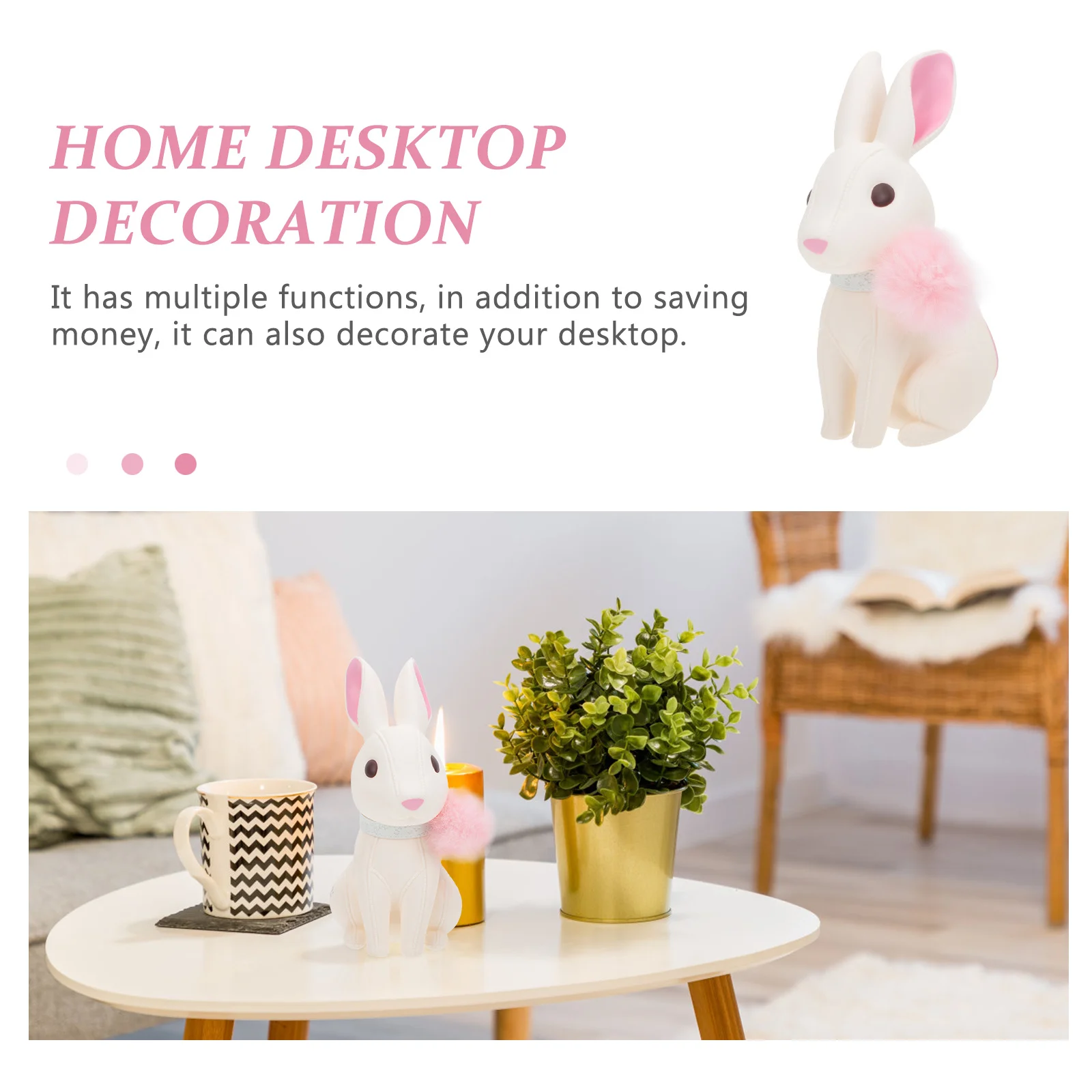 Leuke doos voor kinderen Pasen Versiering Dierlijke vorm Spaarpot Kids Desktop Decor Verjaardagscadeau Geldbesparende Pot