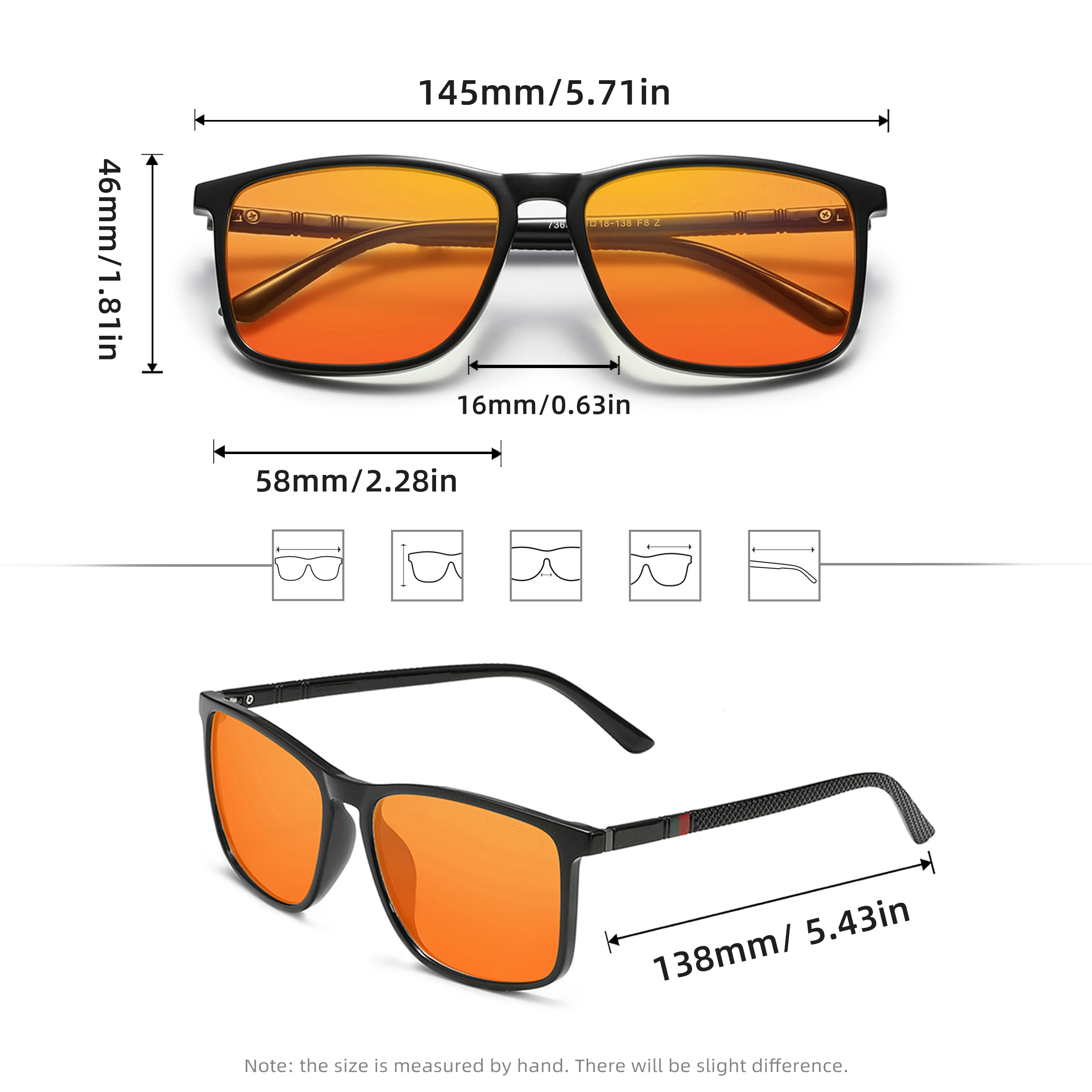 Rectangle Blue Light Blocking Computer Glasses Frame No Degree Anti-Blue Ray Eyewear Blocking Glasses for Woman Men