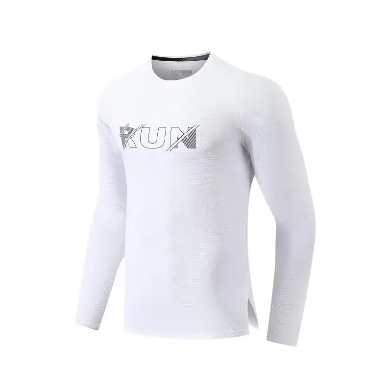 

Men Bodybuilding Compression Clothing Training Top Autumn Gym Running Sweatshirts Jogging Long Sleeve T-Shirt Quick Dry Tee