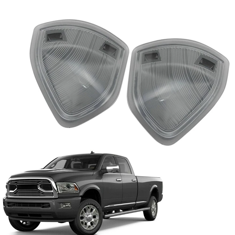 2Pcs Car Side Door Mirror Turn Signal Light Left+Right for 2010-2016 Dodge Ram 1500 2500 3500 4500 5500 Pickup Truck Gray