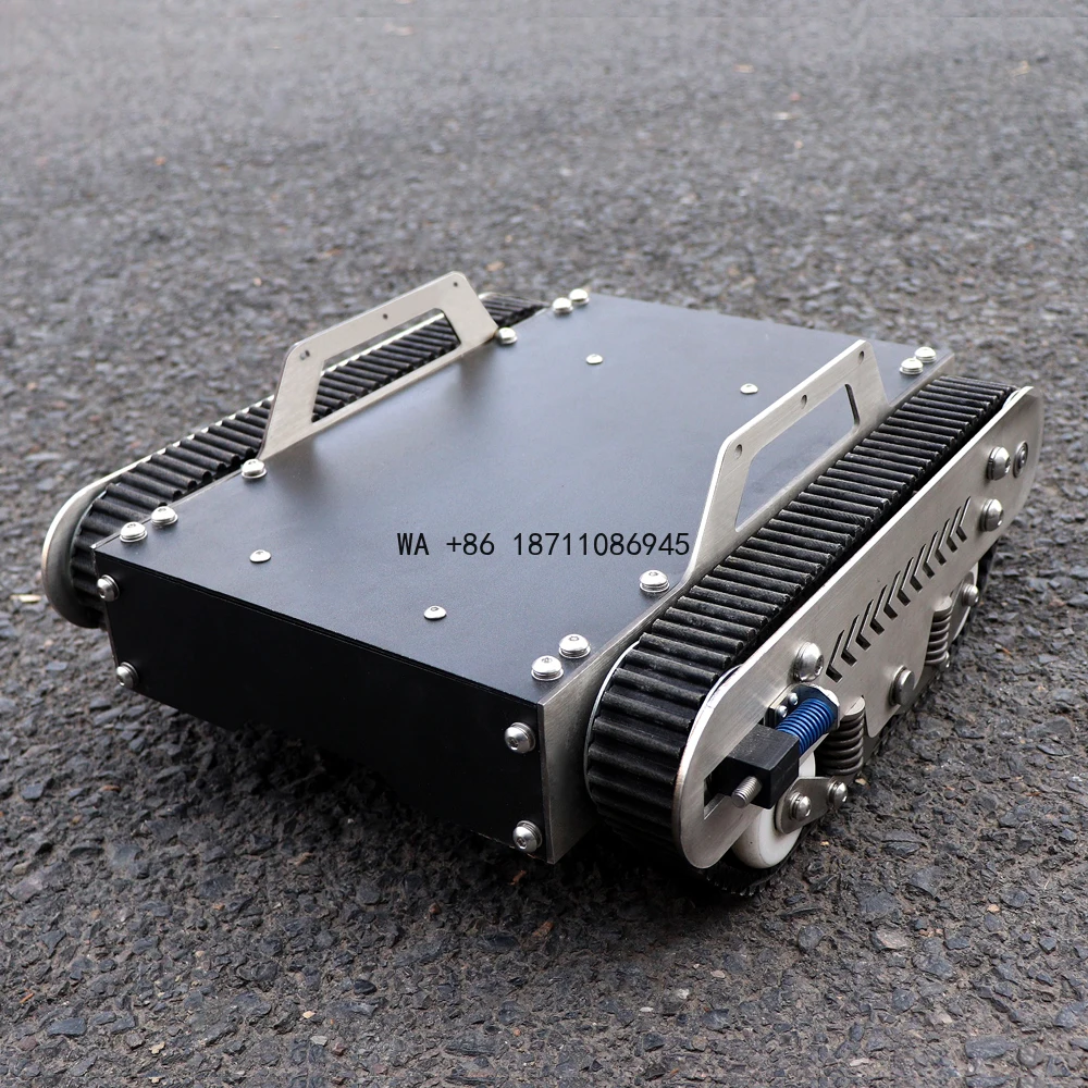 

Mini All Terrain Offroad Crawler Tracked Robot Chassis, Electric Remote Control Robot Platform for Small Spaces