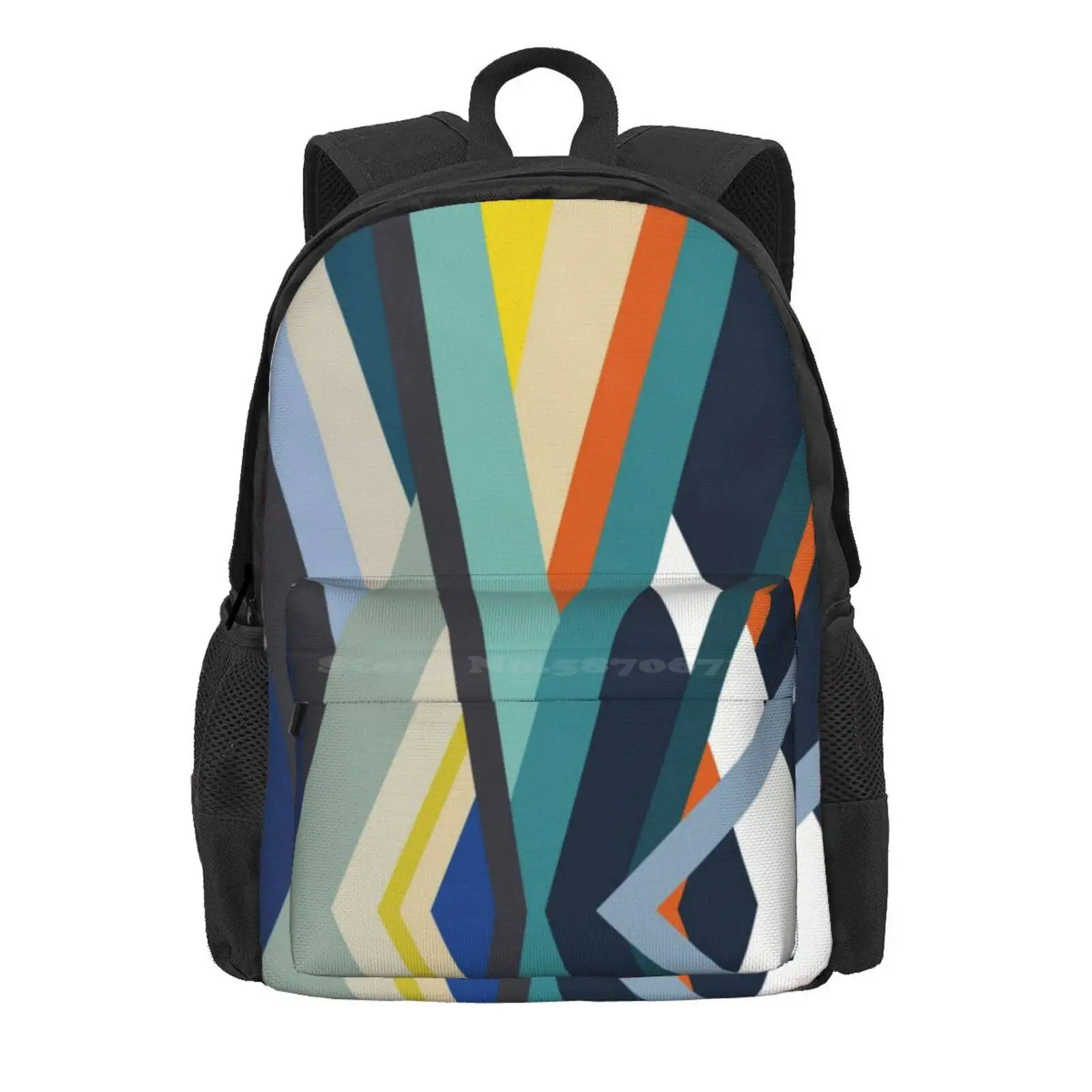 Modern Minimalist Blocking Colors Hot Sale Schoolbag Backpack Fashion Bags Vector Background Abstract Dotted Pattern Element