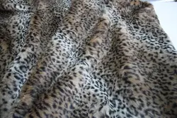 Good quality pile 1.5cm Leopard-print fabric,plush faux fur clothing material,Leopard print vest shawl felt cloth,150cm*50cm/pcs