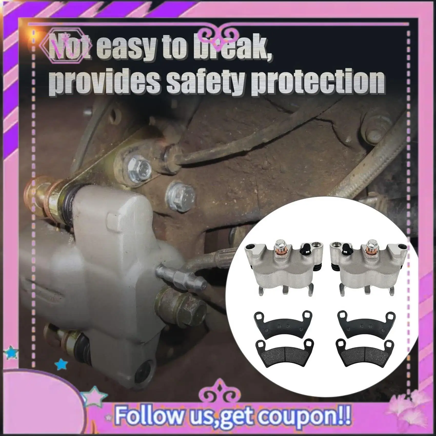 

Latest Motorcycle Front Pair Brake Caliper W/Pads 1911283 1911284 For Polaris Ranger XP 900 Ranger XP 1000