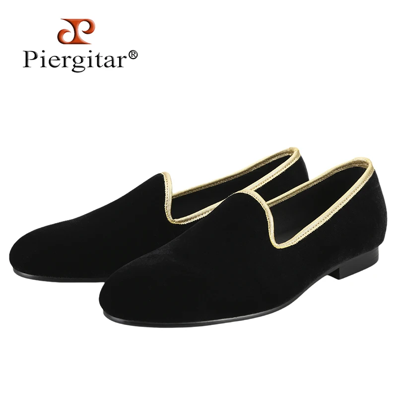 Piergitar Summer New Arrival Breathable Leather Inner Men's Loafers For Fashion Party Wear Classic Style Velvet Slip-On Shoes