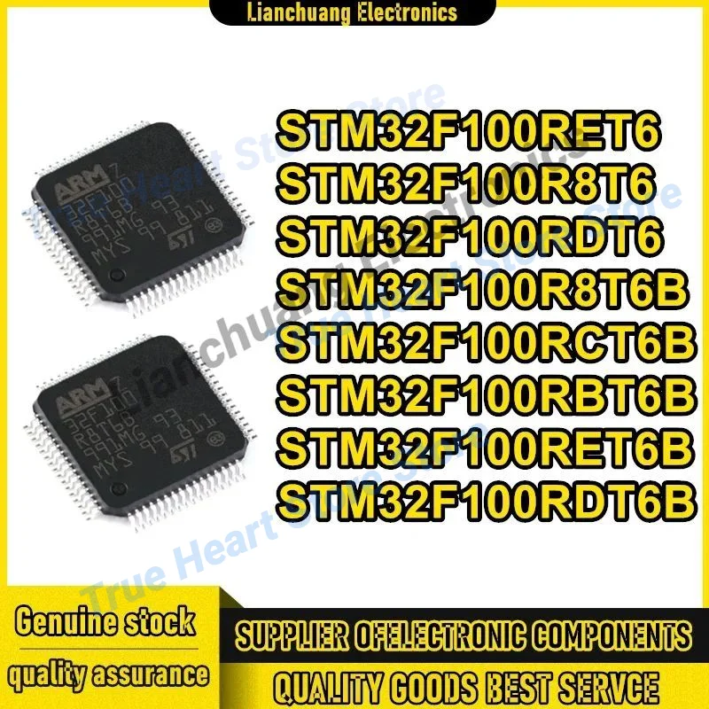 

5PCS STM32F100RET6 STM32F100R8T6 STM32F100RDT6 STM32F100RCT6B STM32F100RBT6B STM32F100RDT6B STM32F100R8T6B STM32F100RET6B New