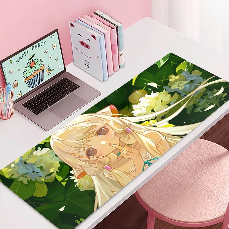 Mousepad Large C-chobits Chii Gaming Keyboard Gamer Non-Slip Mouse Pad on The Table Desk Mat coaster PC carpet Anime Mouse Mats