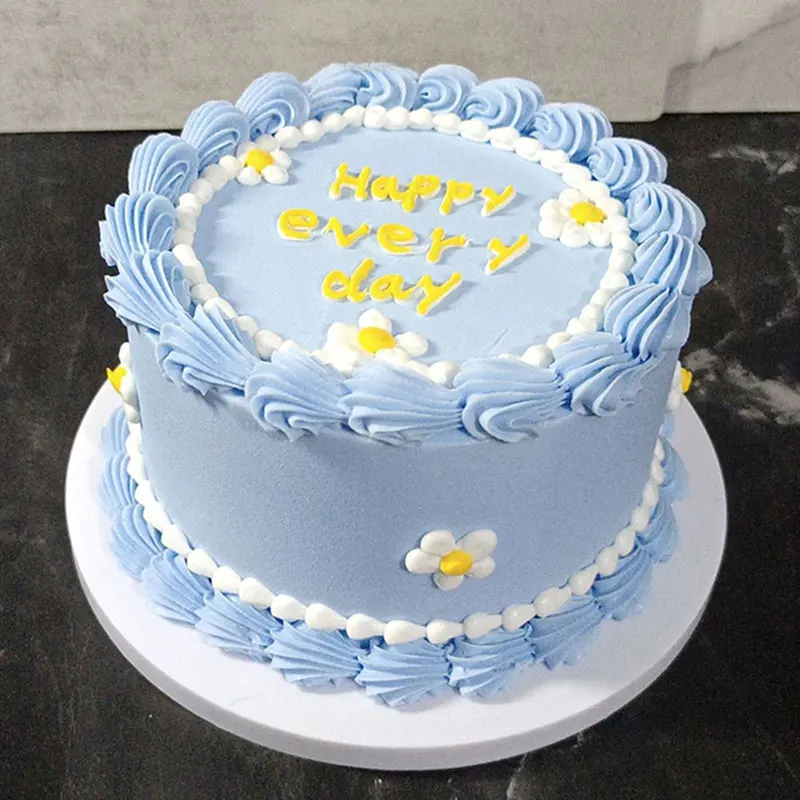 6/8 Polegada modelo de bolo de aniversário falso morango chocolate creme bolos simulação janela exibição decoração para casa fotografia adereços