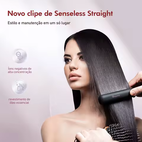 Escova Secadora E Alisadora,Chapinha De Cabelo Profissional,Escova Secadora,Modelador De Cachos,chapinha De Cabelo,Progressiva