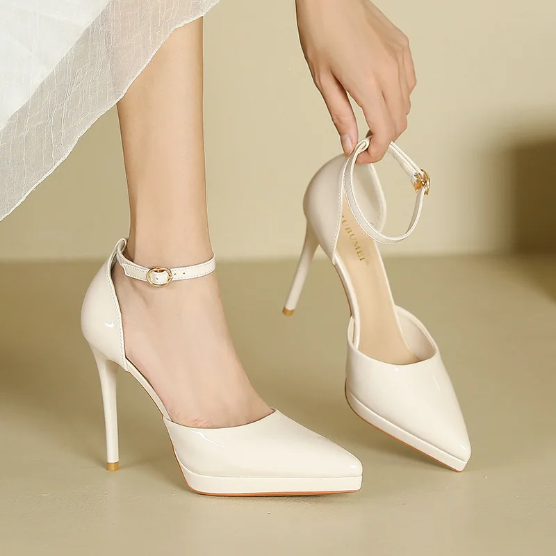 

Женские летние туфли-босоножки Baotou с вырезами, водонепроницаемые, на высоком каблуке-шпильке, новинка 2026 года