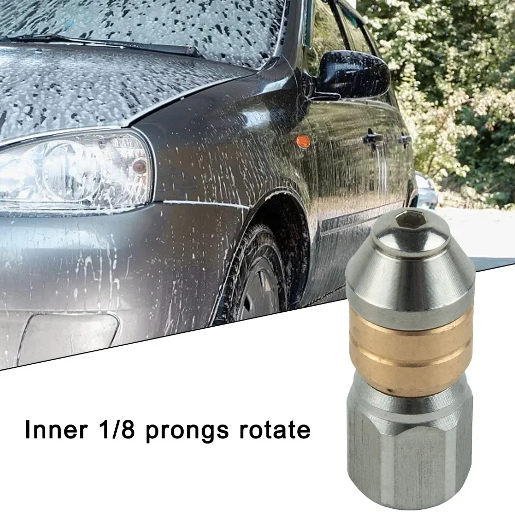 

High Pressure Nozzle Swivel Unclog Spray 1/8inch 1PCS 4000 PSI Adpat Car Washer For Pressure Washers Brand New