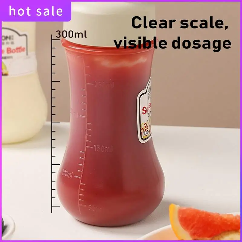 

Ketchup Squeeze With Scale Multifunctional Spice Jar Tight Sealing (3PCS)